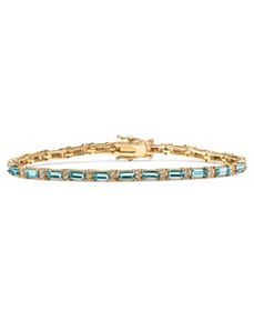 Birthstone Crystal Tennis Bracelet by PalmBeach Jewelry