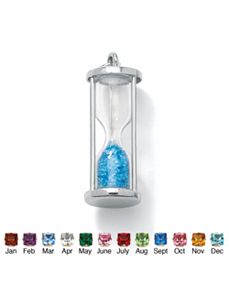 Birthstone Hourglass Pendant by PalmBeach Jewelry