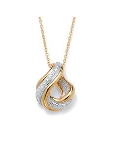 Swirled Eternity Pendant by PalmBeach Jewelry