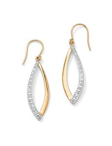 Diamond Accent Marquise Earrings by PalmBeach Jewelry
