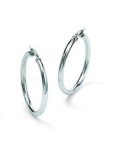 Stainless Steel 2 3/4" Hoops by PalmBeach Jewelry