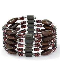 Lucite/Hematite Bracelet Necklace by PalmBeach Jewelry