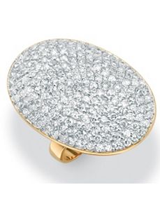 Cubic Zirconia Pave Ring by PalmBeach Jewelry