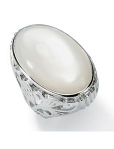 Simulated Mother-of-Pearl Ring by PalmBeach Jewelry