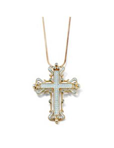 Open-Work Cross Pendant by PalmBeach Jewelry