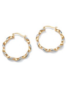 Diamond Accent Pierced Earrings by PalmBeach Jewelry
