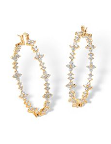 Cubic Zirconia Garland Earrings by PalmBeach Jewelry