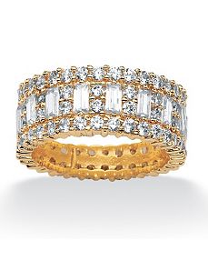 Cubic Zirconia Eternity Band by PalmBeach Jewelry