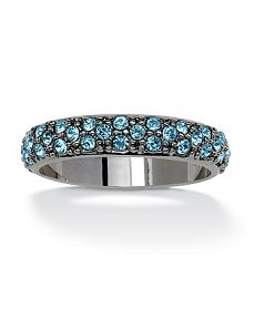 Round Birthstone Eternity Band by PalmBeach Jewelry