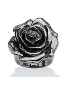 Rose-Shaped Electroform Ring by PalmBeach Jewelry