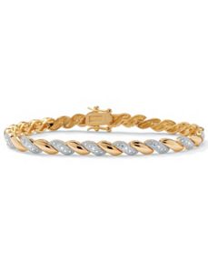 Diamond Wave Bracelet by PalmBeach Jewelry