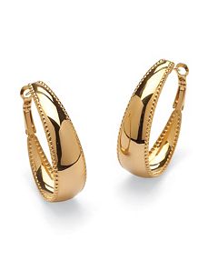 Hoop Pierced Earrings by PalmBeach Jewelry