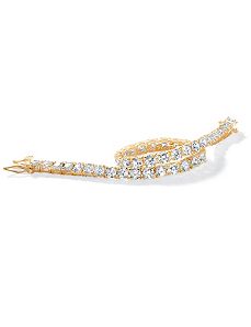 Cubic Zirconia Tennis Bracelet by PalmBeach Jewelry