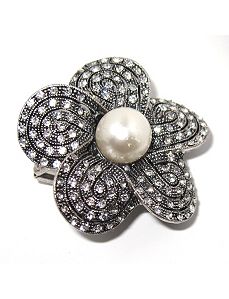 Multi-Crystal Flower Ring by PalmBeach Jewelry