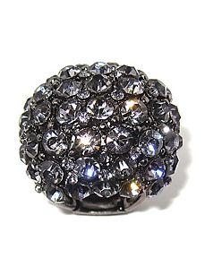 Multi-Grey Crystal Dome Ring by PalmBeach Jewelry