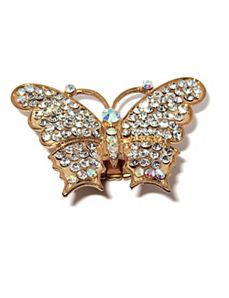 Crystal Butterfly Ring by PalmBeach Jewelry