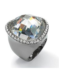 Cubic Zirconia/Crystal Ring by PalmBeach Jewelry