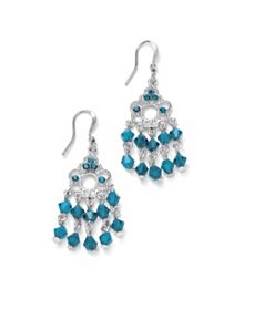 Birthstone Chandelier Earrings by PalmBeach Jewelry