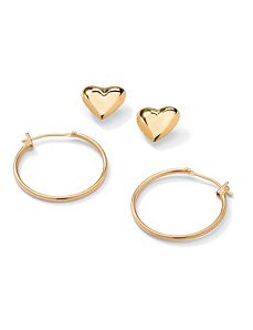 Two-Pair Pierced Earring Set by PalmBeach Jewelry