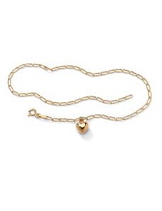 Heart Charm Bracelet by PalmBeach Jewelry