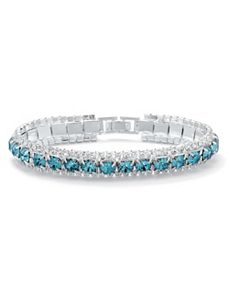 Round Birthstone Tennis Bracelet by PalmBeach Jewelry