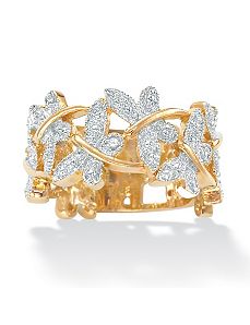 Diamond Accent Butterfly Band by PalmBeach Jewelry