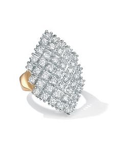 Cubic Zirconia Marquise-Shaped Ring by PalmBeach Jewelry