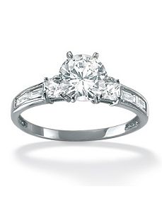 Multi-Shaped Cubic Zirconia Ring by PalmBeach Jewelry
