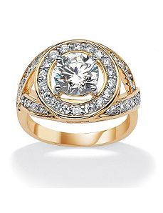 DiamonUltra&trade; Crisscross Ring by PalmBeach Jewelry