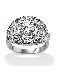 DiamonUltra&trade; Crisscross Ring by PalmBeach Jewelry