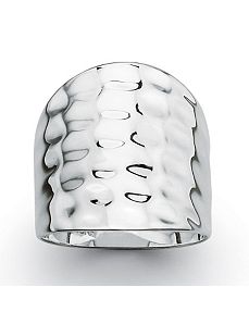 Hammered-Style Cigar Band by PalmBeach Jewelry