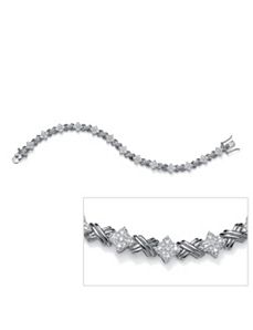Diamond"X & O"Bracelet by PalmBeach Jewelry