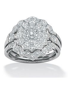 Three-Piece Diamond Wedding Set by PalmBeach Jewelry
