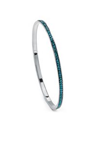 Birthstone Eternity Bangle Bracelet by PalmBeach Jewelry