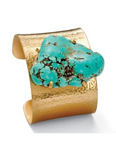 Turquoise Nugget Cuff Bracelet by PalmBeach Jewelry