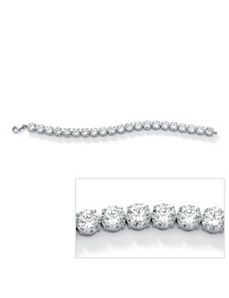 Cubic Zirconia Tennis Bracelet by PalmBeach Jewelry