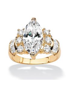 Multi-Cut Cubic Zirconia Ring by PalmBeach Jewelry