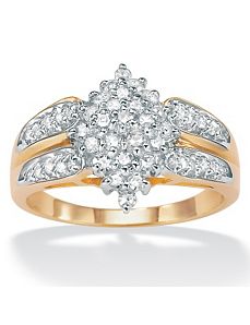 Diamond Cluster Ring by PalmBeach Jewelry