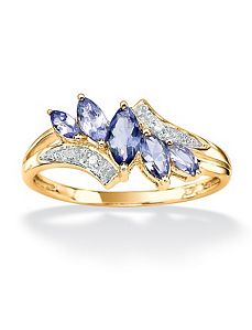 Tanzanite & Diamond Accent Ring by PalmBeach Jewelry