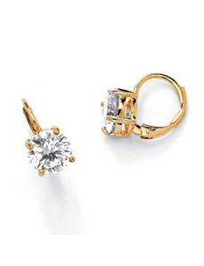 Round Cubic Zirconia Earrings by PalmBeach Jewelry