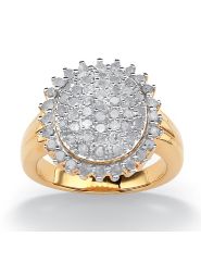 Round Ice Diamond Circle Ring by PalmBeach Jewelry