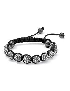 White Crystal Ball Bracelet by PalmBeach Jewelry