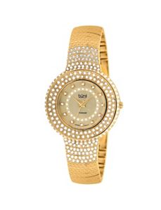 Burgi Multi-Crystal Bracelet-Watch by PalmBeach Jewelry
