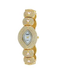 Burgi Multi-Crystal Marquise Watch by PalmBeach Jewelry
