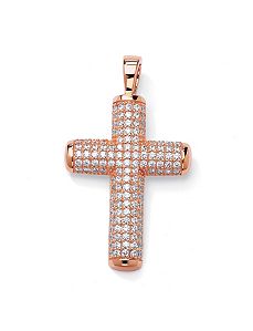 Cubic Zirconia Cross Pendant by PalmBeach Jewelry