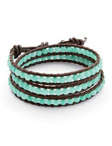 Chalcedony Wrap Bracelet by PalmBeach Jewelry