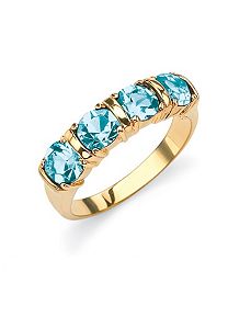 Birthstone Channel Ring by PalmBeach Jewelry