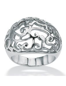 Openwork Dome Ring by PalmBeach Jewelry