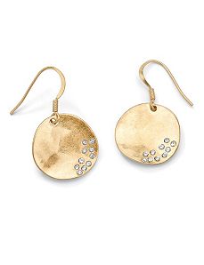 Austrian Crystal Disk Earrings by PalmBeach Jewelry