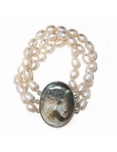Cultured Freshwater Pearl Bracelet by PalmBeach Jewelry